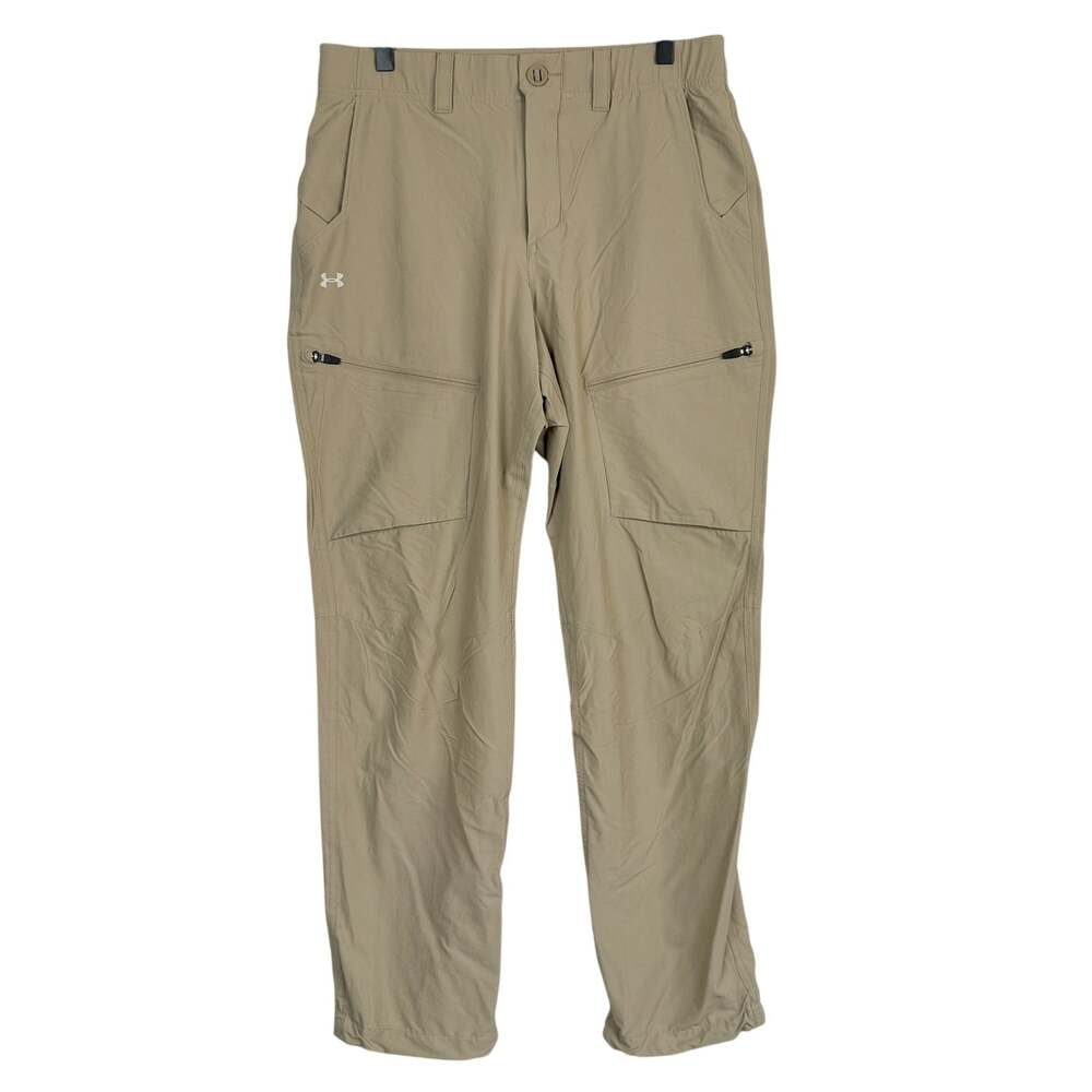 Under Armour Men's UA Storm Canyon Cargo Fish Pants Khaki Beige - 32x32 32W 32L